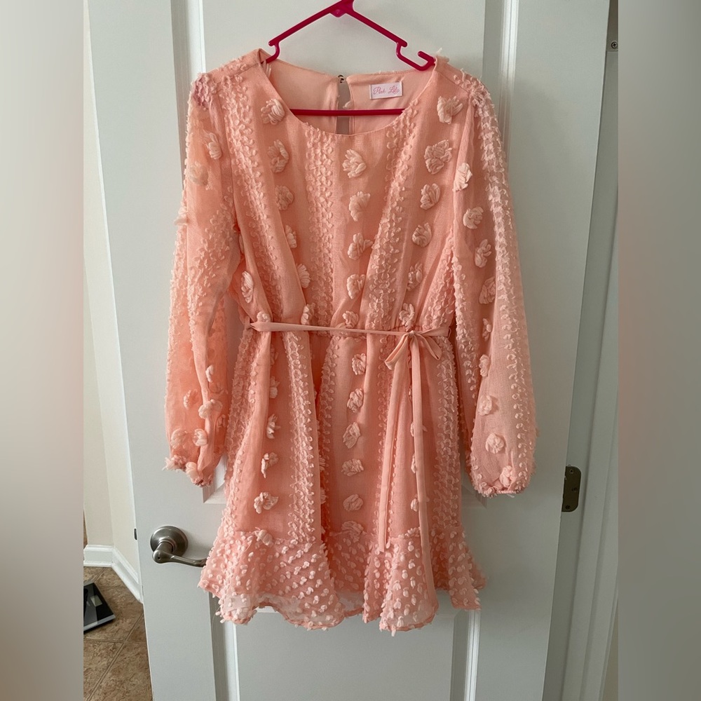Pink lily dress